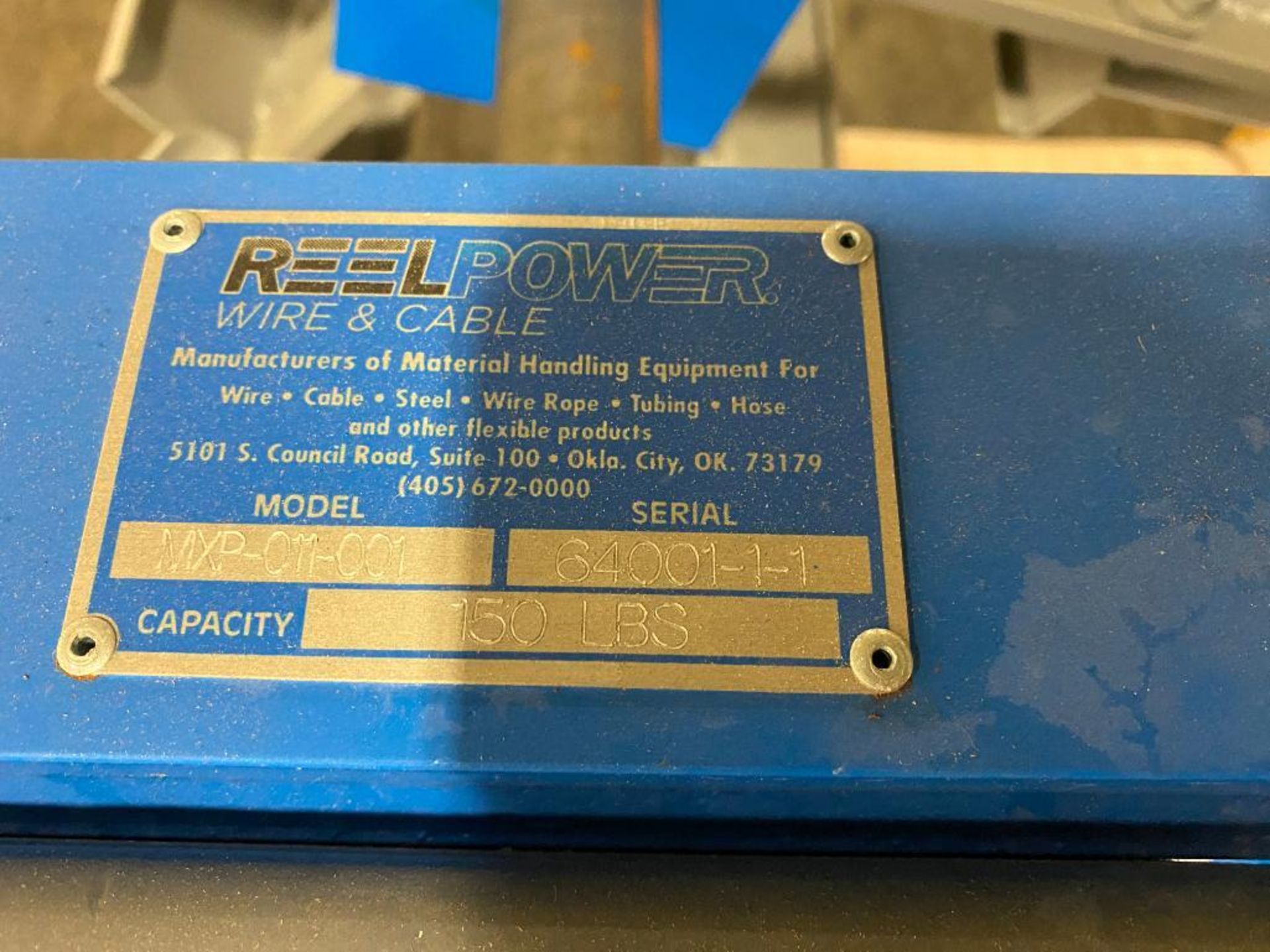 Reel Power Wire & Cable Reel, Model MXP-011-001, S/N 64001-1-1, 150 LB. Cap. - Image 5 of 6