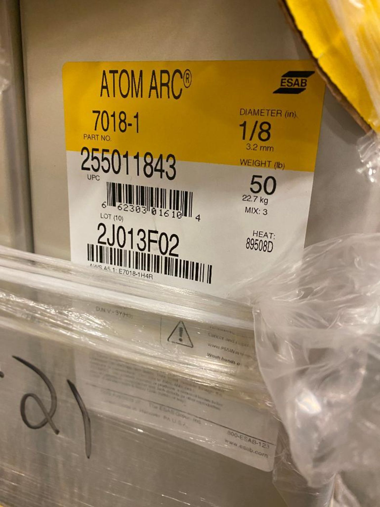 Skid of Esab Atom ARC 7018-1 1/8" Electrodes - Image 3 of 3