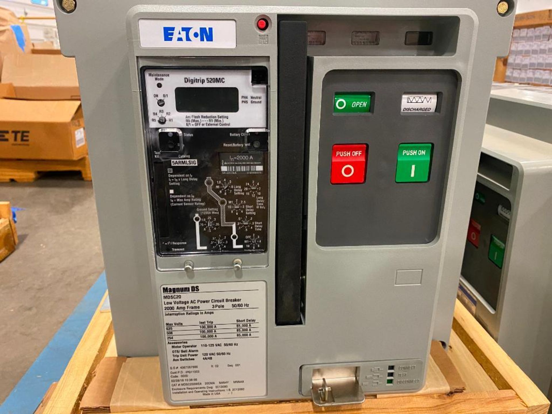 (4) Eaton Digitrip 520MC, 2000 AMP Frame - Image 8 of 8