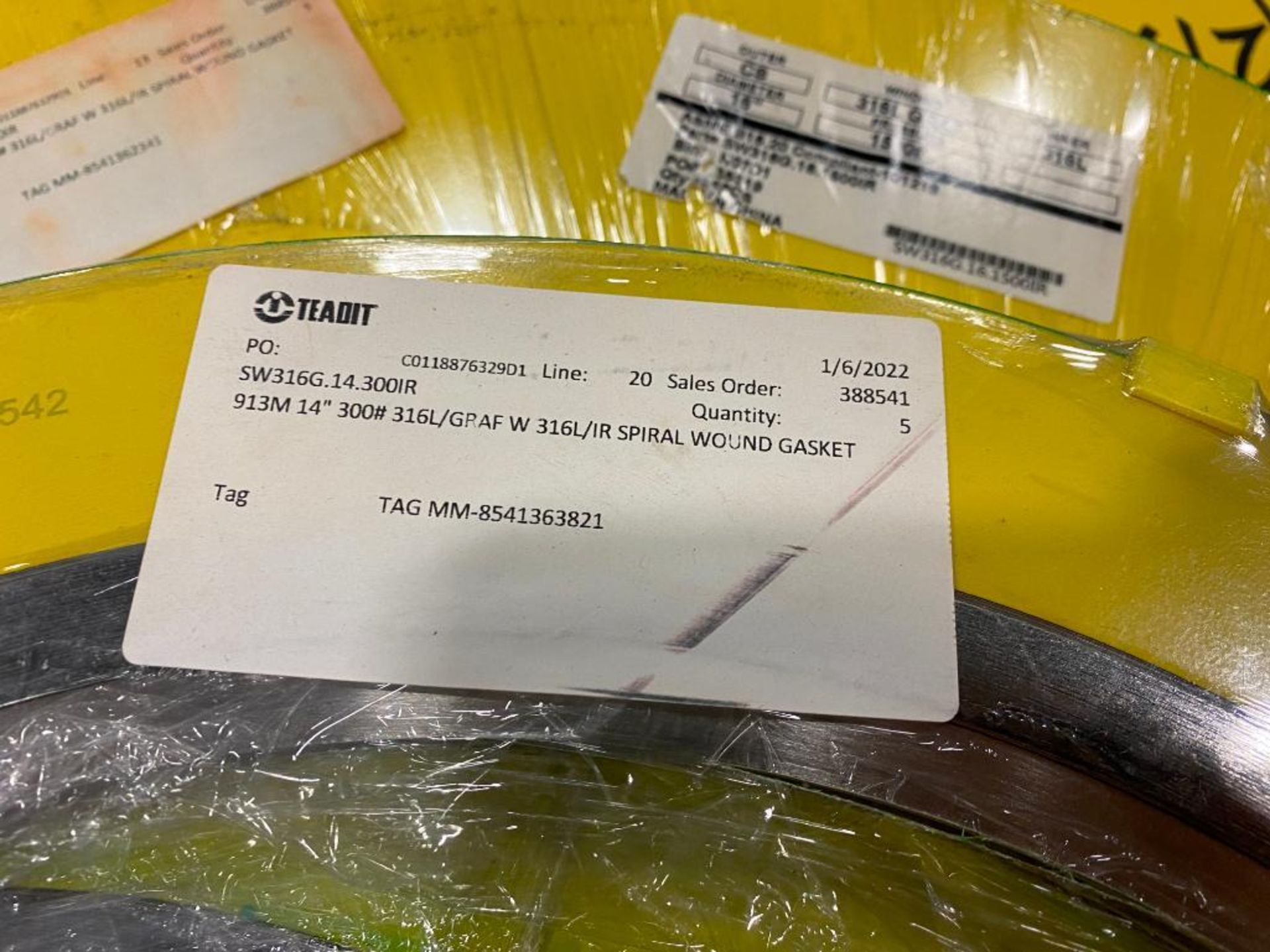 (3) Skids of Assorted Size Spiral Wound Gaskets, 1"-36" - Image 7 of 12