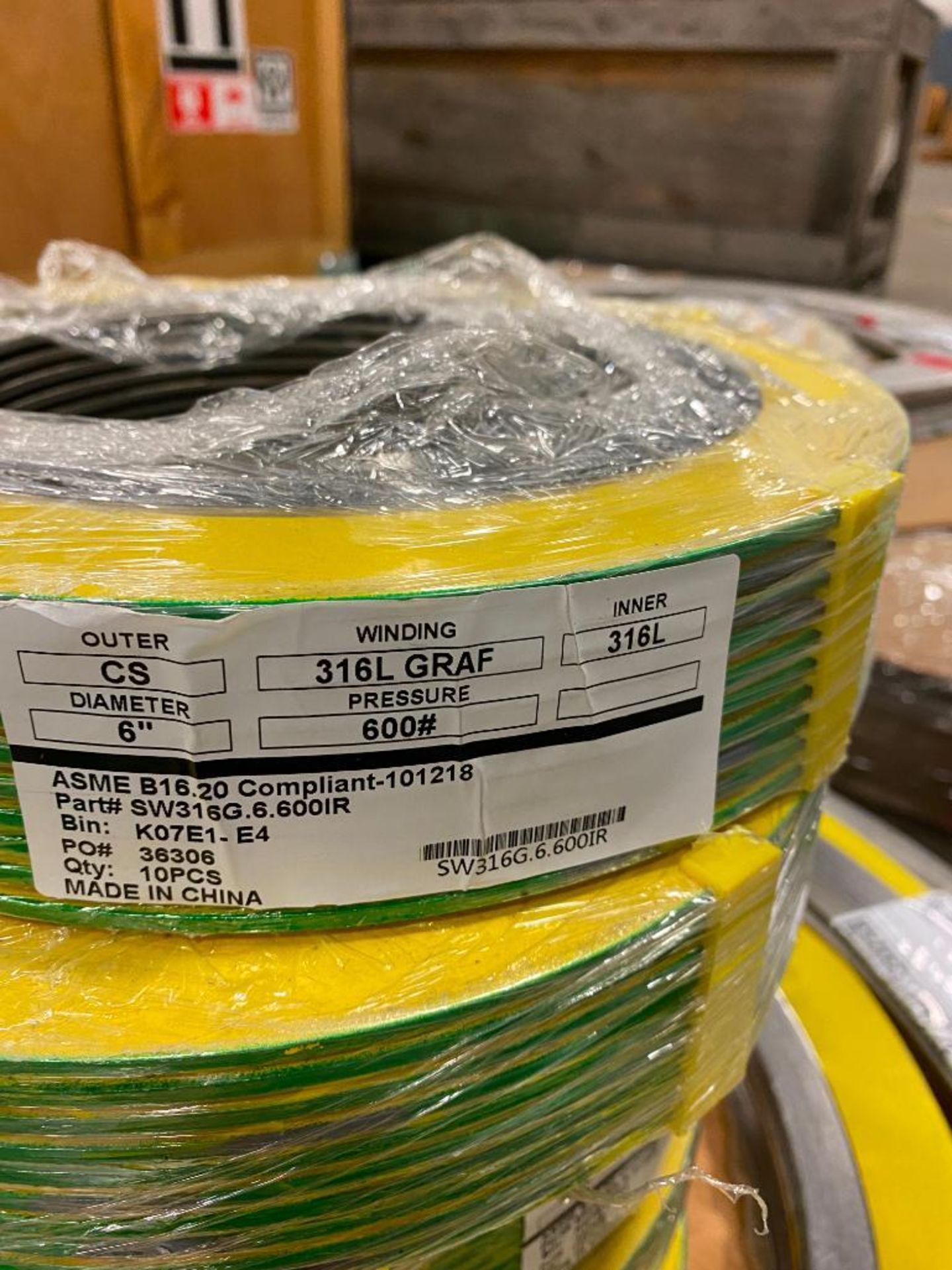 (3) Skids of Assorted Size Spiral Wound Gaskets, 1"-42" - Image 8 of 10