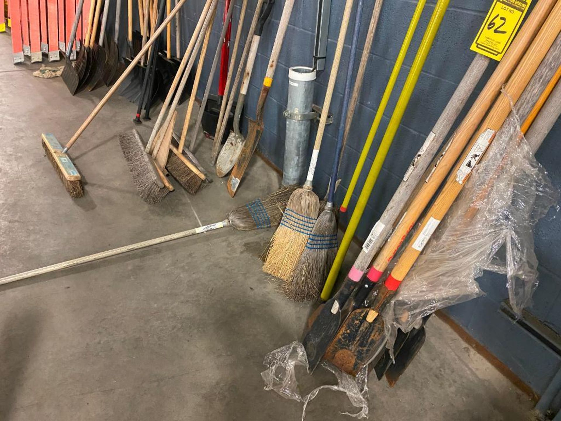 Assorted Shovels, Brooms, Scrapers, Tamping Bars - Image 3 of 4