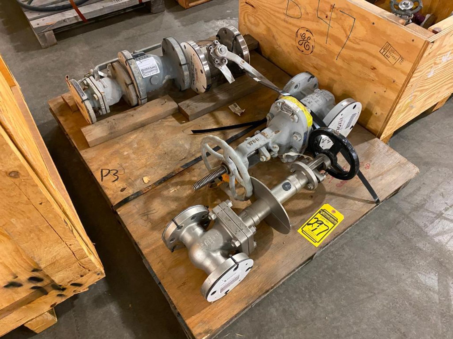 (5) Assorted Size Valves, 3"-4", 2", 4"