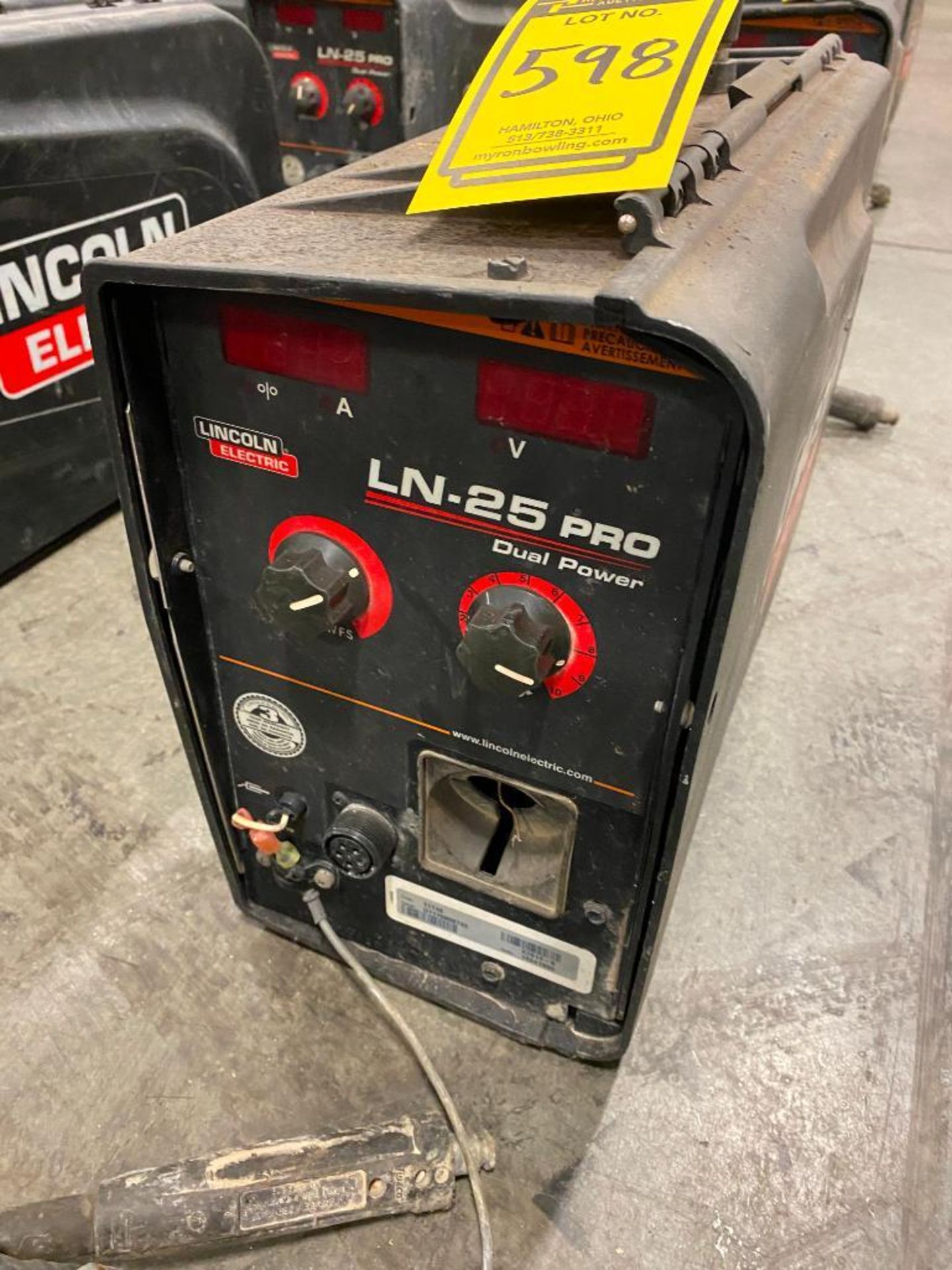 Lincoln LN-25 Pro Dual Power Wire Feeder Suitcase Welder, S/N U1170808743 - Image 3 of 3