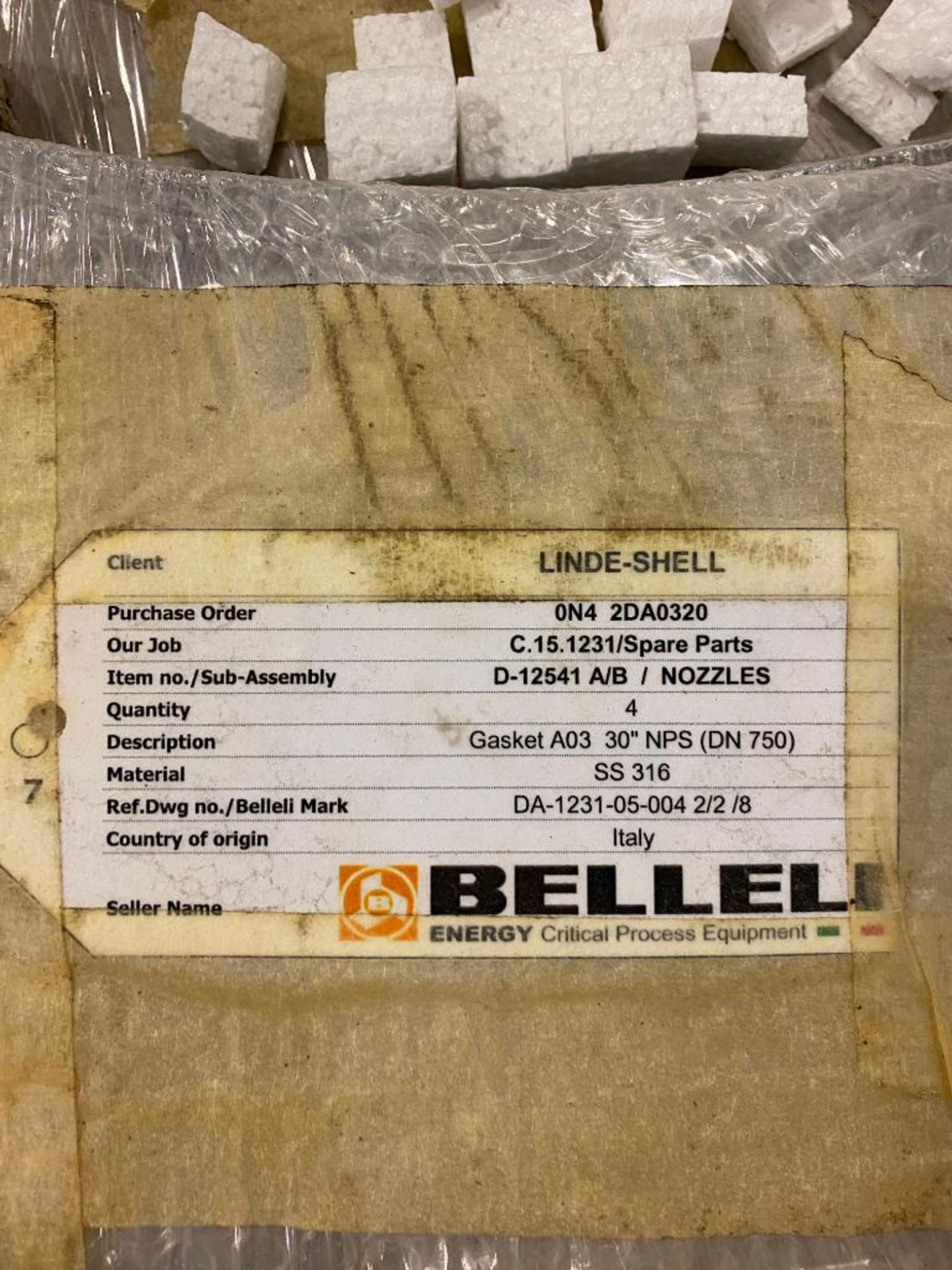 (3) Skids of Assorted Size Spiral Wound Gaskets, 1"-52" - Image 8 of 10