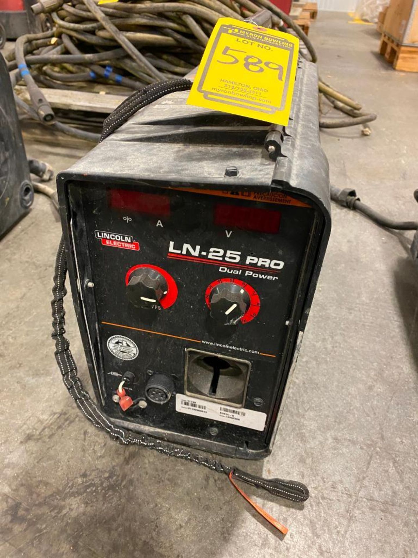 Lincoln LN-25 Pro Dual Power Wire Feeder Suitcase Welder, S/N U1190906913 - Image 3 of 3