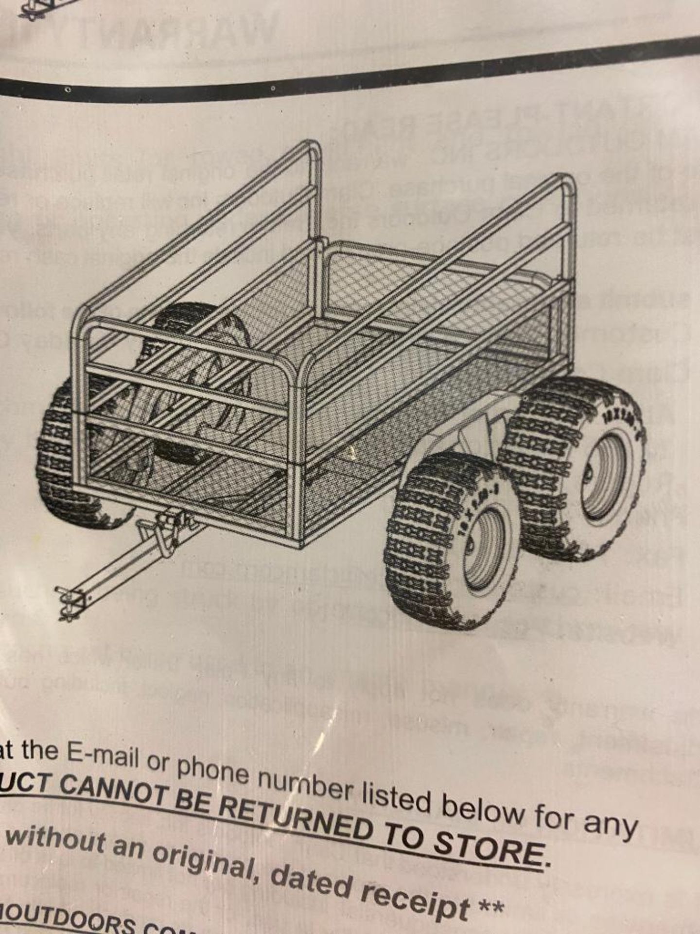 (2) (New) Polar Trailer Mesh All Terrain Trailers, Model 1400TA, Dual Axle - Image 6 of 6