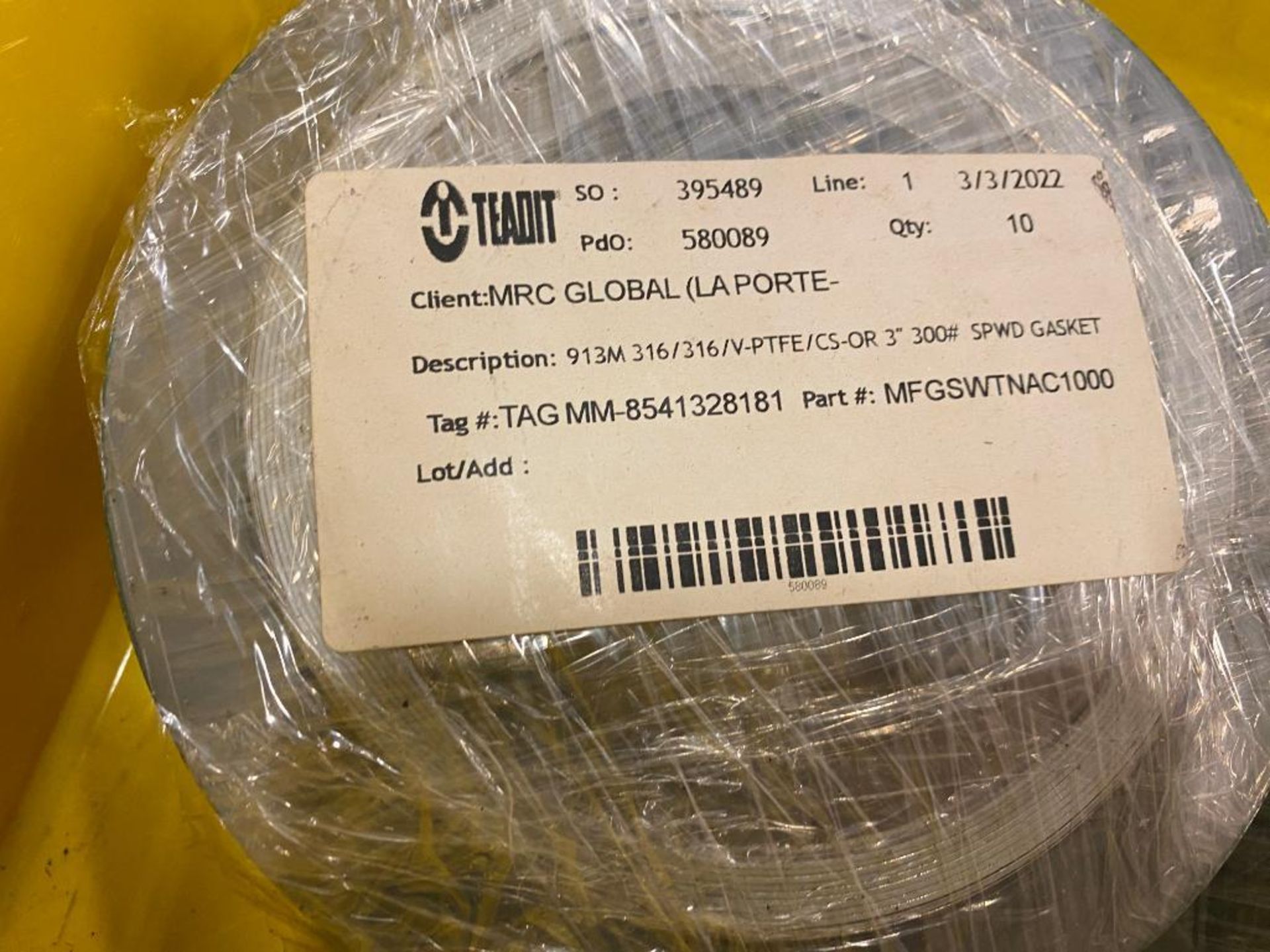 Skid of 2"-4"-8"-12" Teadit Coil Gaskets - Image 5 of 10