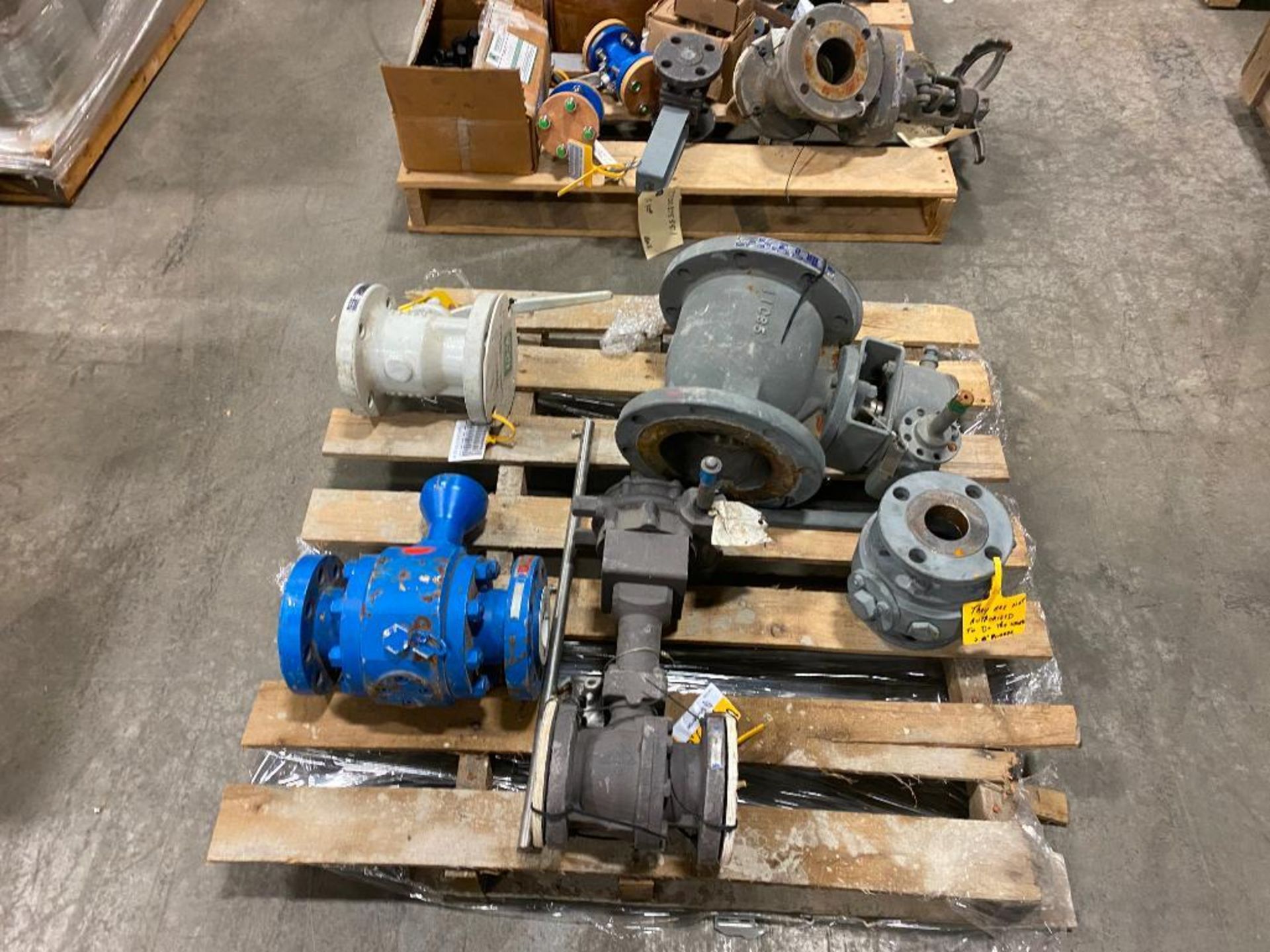 (4) Skids of Assorted Size Used Valves, 1/2"-6"