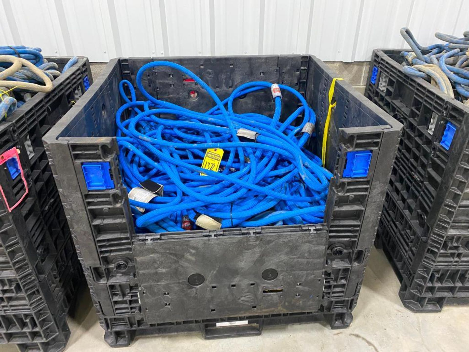 Crate of (NEW) Hammer Head Slings, 1" Dia., 45,000 Basket, Assorted Lengths, 5'-30'