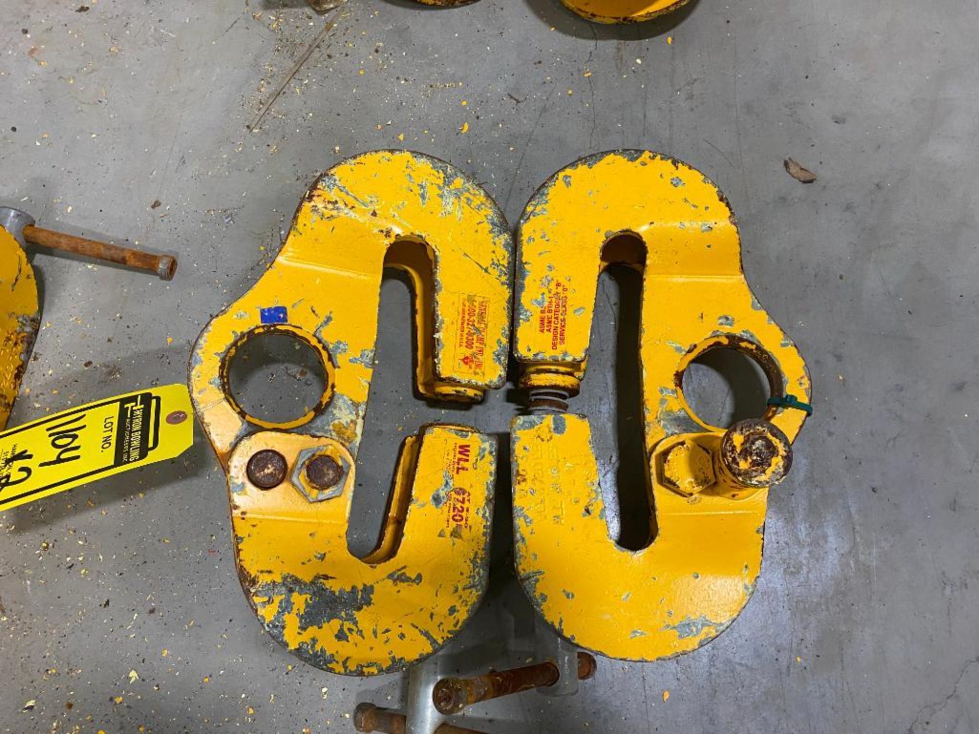 (2) Plate Clamps, 6,720 WLL