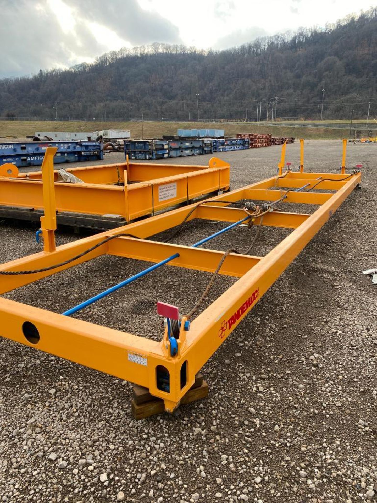 Tandemloc Auto Lock Container Lifting Frame, 40' x 8', 67,200 LB. Cap. at 45 Degrees, Adjustable Cra - Image 6 of 8