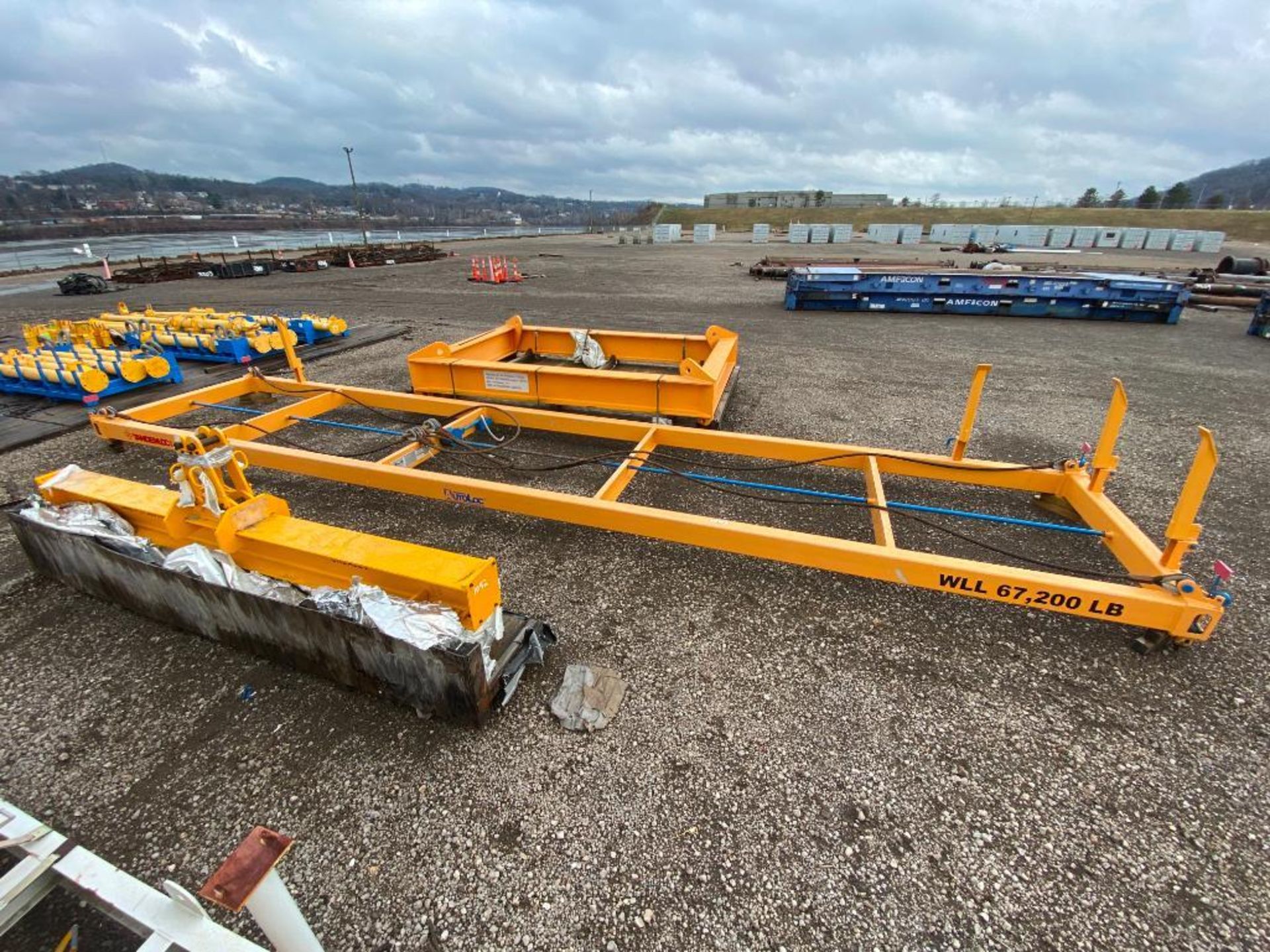 Tandemloc Auto Lock Container Lifting Frame, 40' x 8', 67,200 LB. Cap. at 45 Degrees, Adjustable Cra - Image 3 of 8