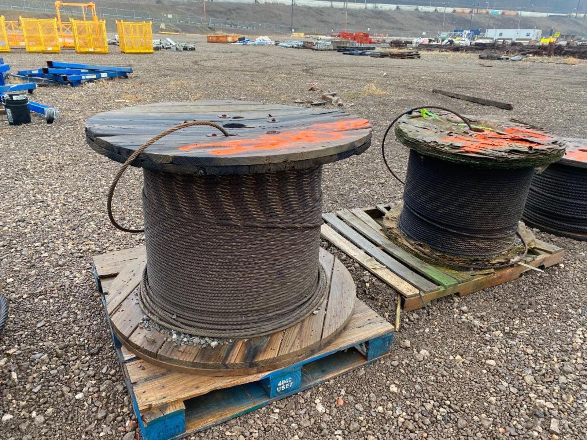 (2) Spools of Wire Rope, 1/2"