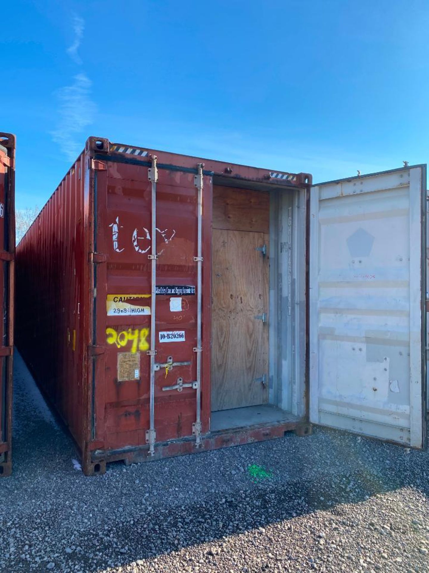 2000 Conex, 40' x 8' x 9'6", Insulated Wooden Storage - Image 2 of 10