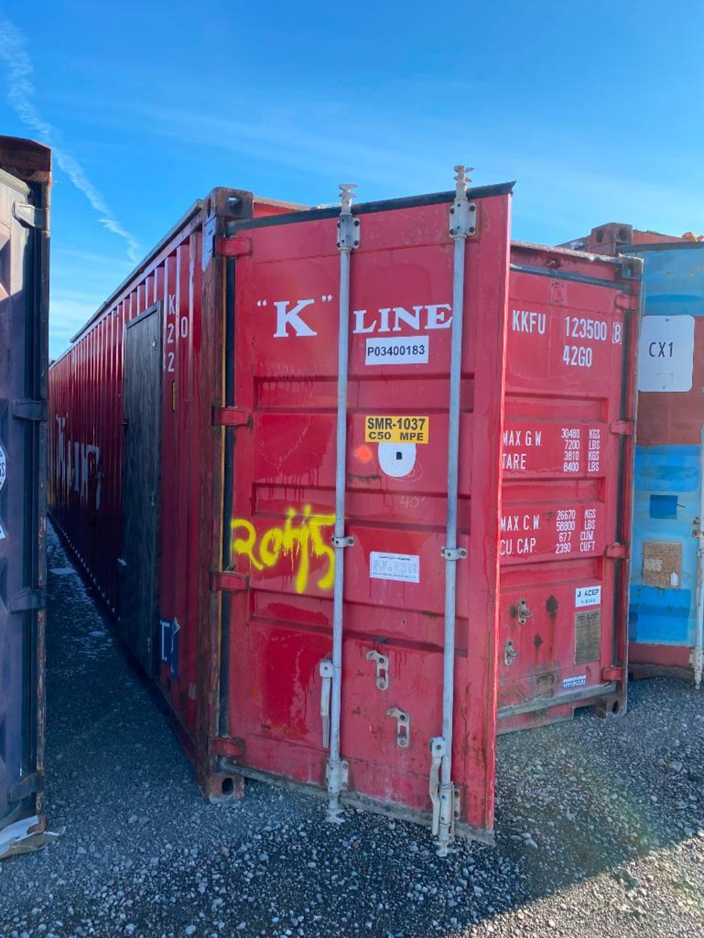 2001 Conex, 40'x8'x8', Insulated Locker Room w/ Open Walkthrough - Image 2 of 12