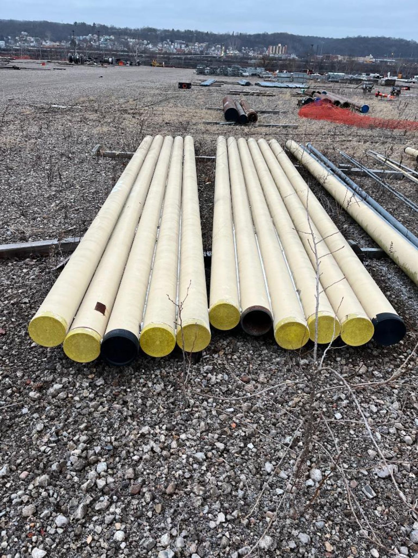 Coated Steel Pipe, 6" x 20', (1) Stainless 8" x 12', (3) Assorted Size Steel Pipes - Image 3 of 4