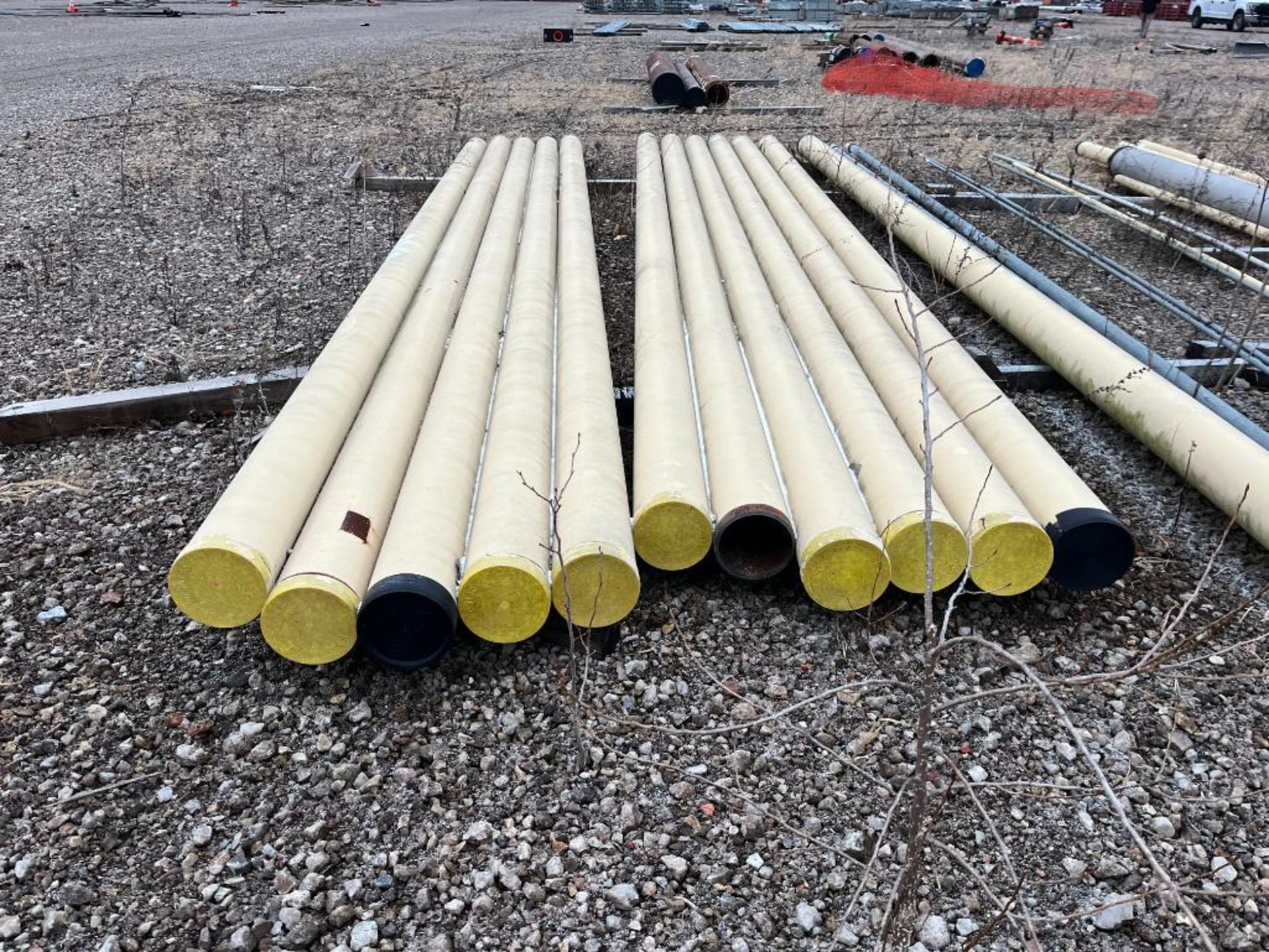 Coated Steel Pipe, 6" x 20', (1) Stainless 8" x 12', (3) Assorted Size Steel Pipes - Image 4 of 4