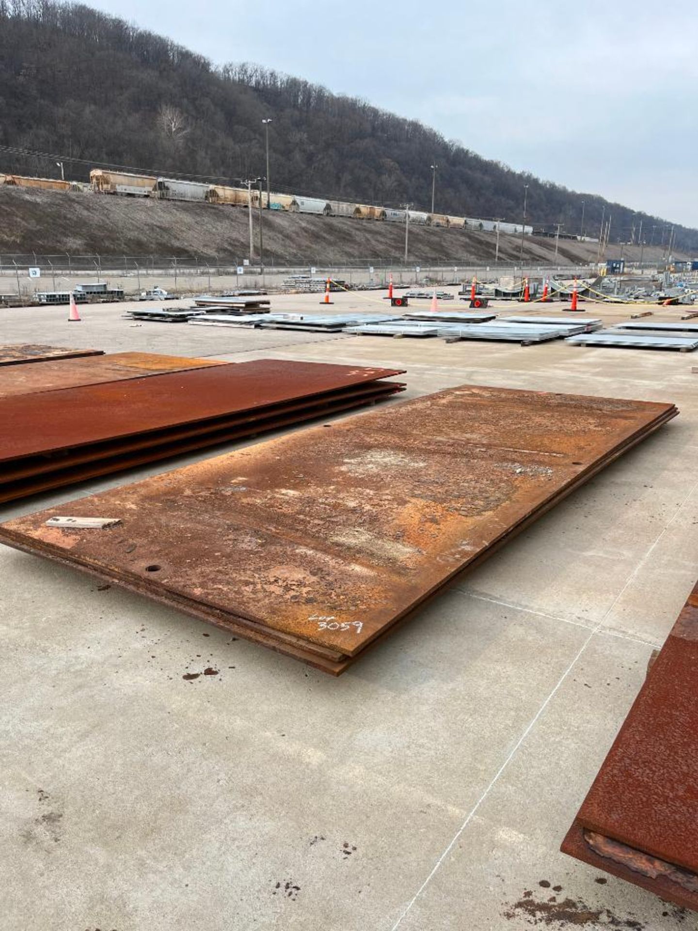 (3) Steel Plates, 20' x 8' x 1"