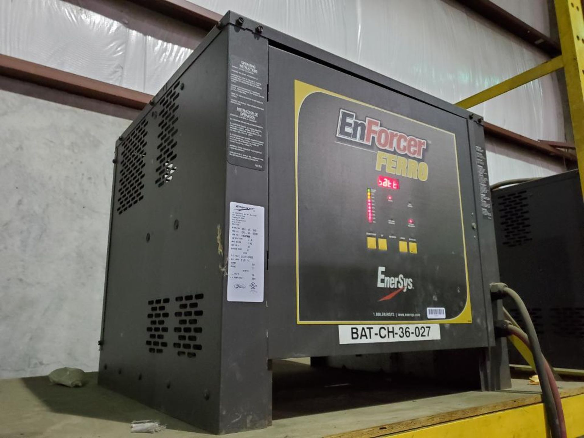 Enersys Enforcer Ferro 36V Forklift Battery Charger, Model EF3-18-1050, 189 DC Amps Max. - Image 2 of 3