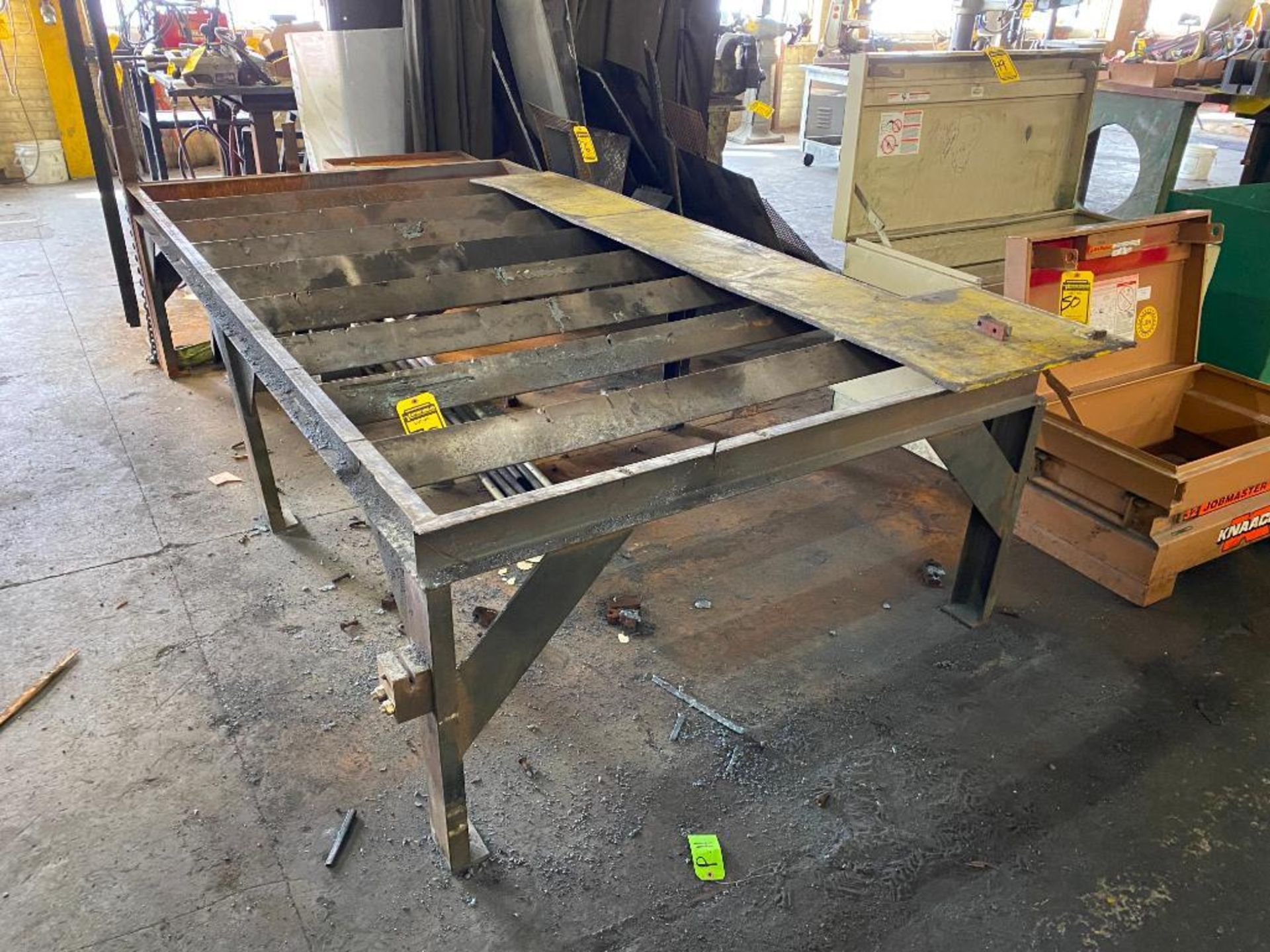 Steel Burning Table, 111" x 60"