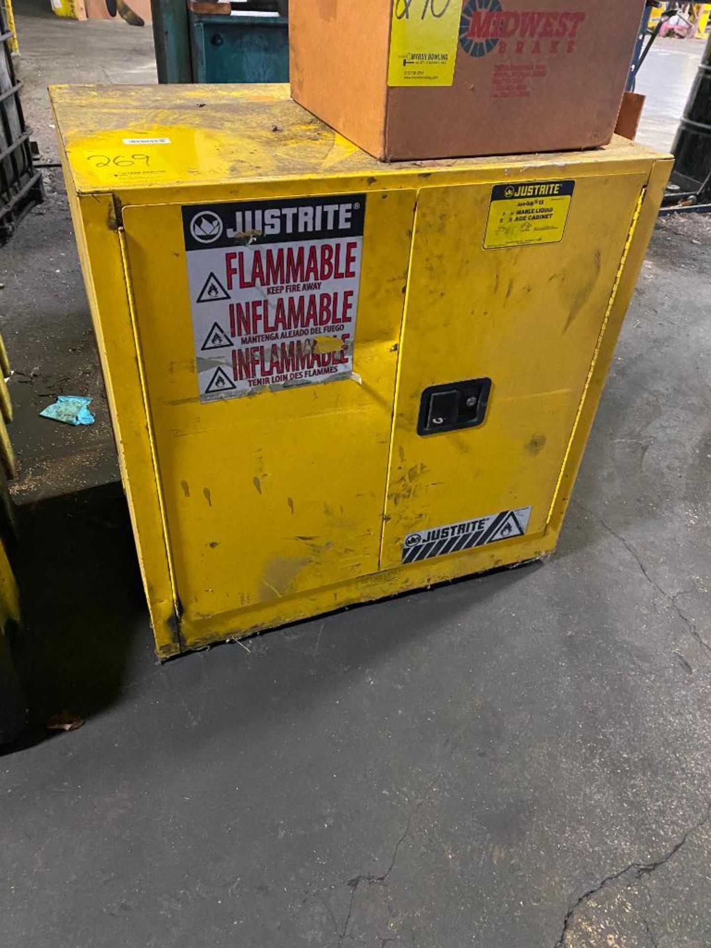 Just-Rite Flammable Liquids Cabinet, 3' x 2' x 3'