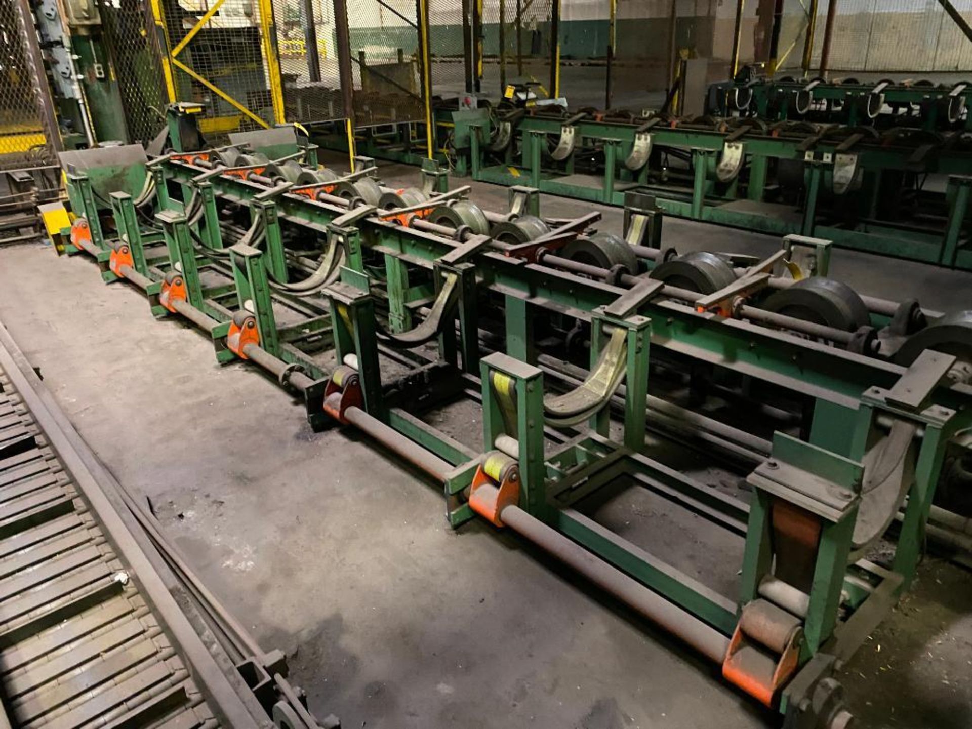 OCN Model 04-073 Bar Chamfering Line; Chamfering Dual Station Table w/ Auxiliary Services, 19-80mm D - Image 8 of 21