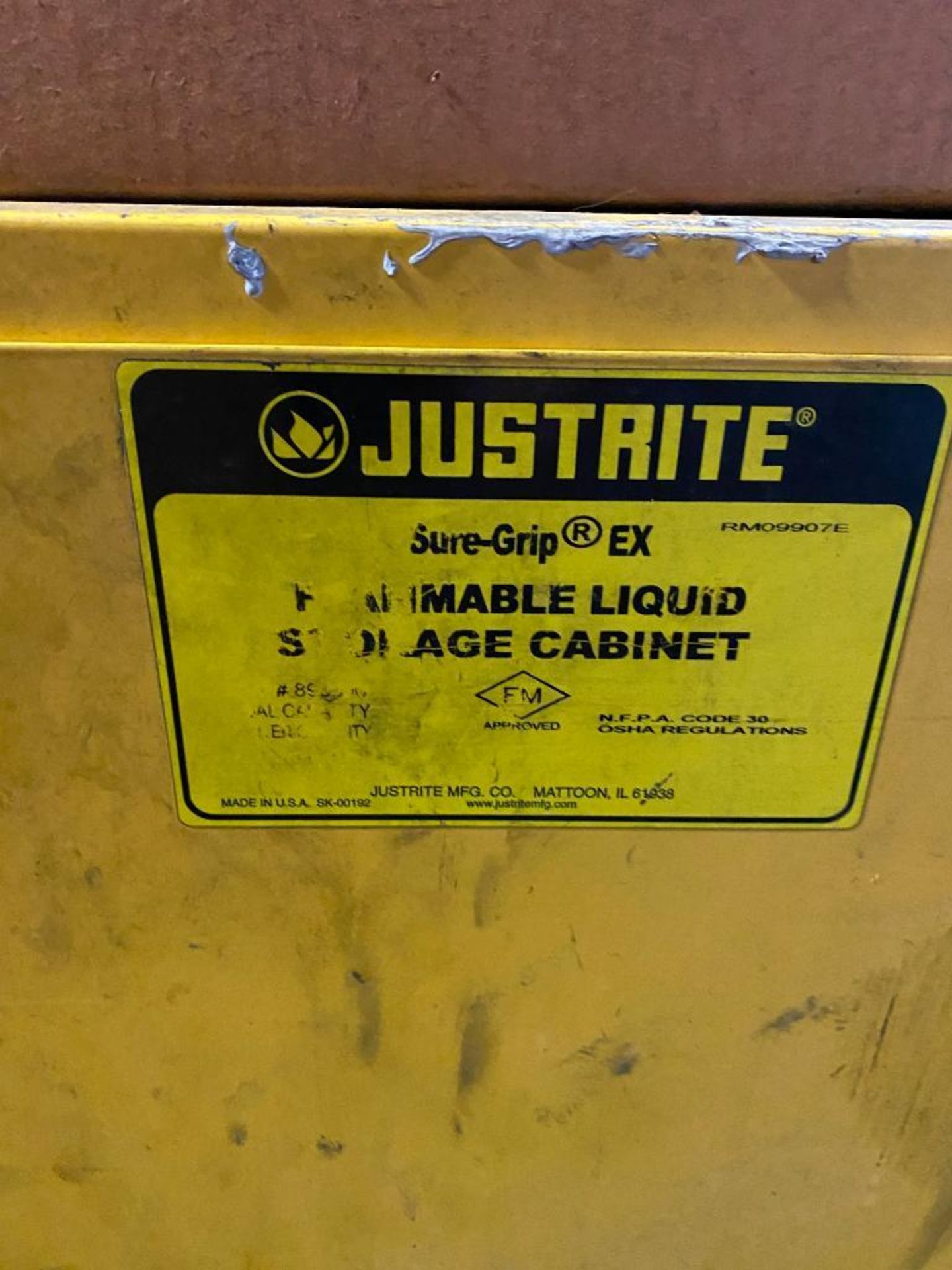 Just-Rite Flammable Liquids Cabinet, 3' x 2' x 3' - Image 2 of 2