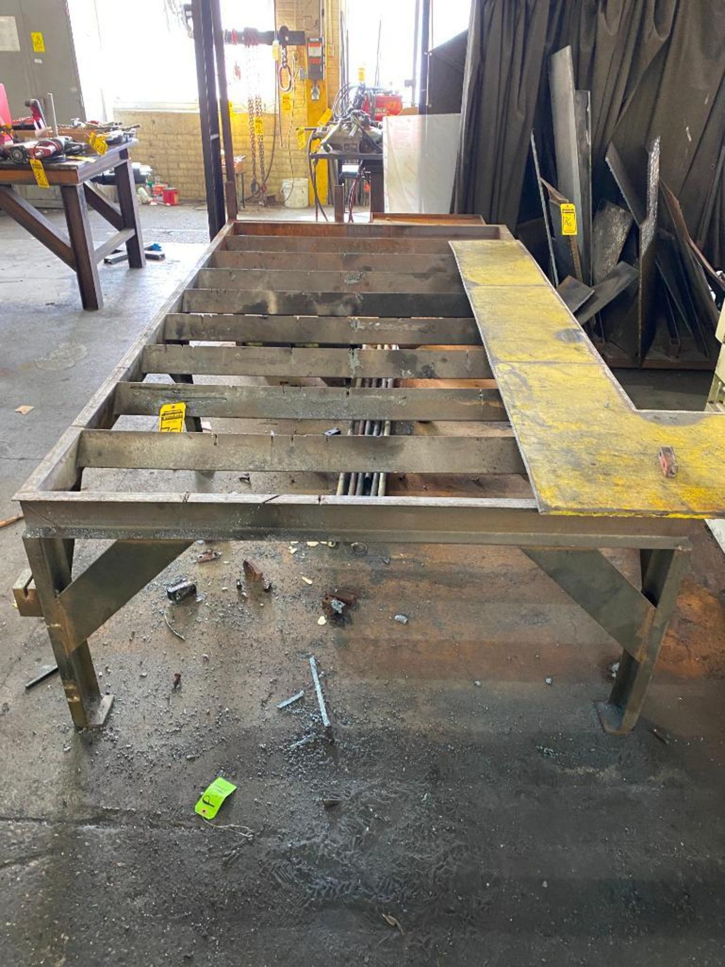 Steel Burning Table, 111" x 60" - Image 2 of 3