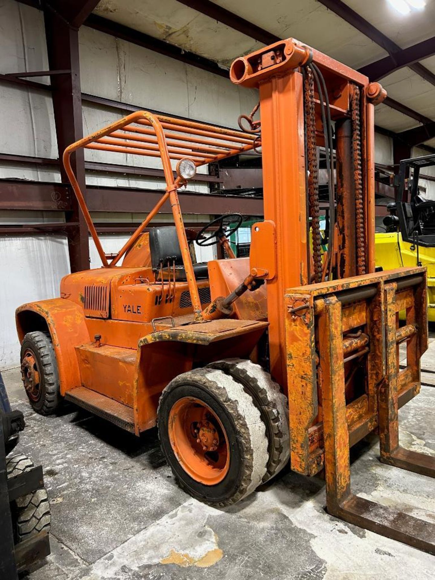 Yale 17,500-LB. Capacity Forklift, Model L3P180-FAS, S/N AF 072462, Gasoline, Dual Drive Pneumatic T