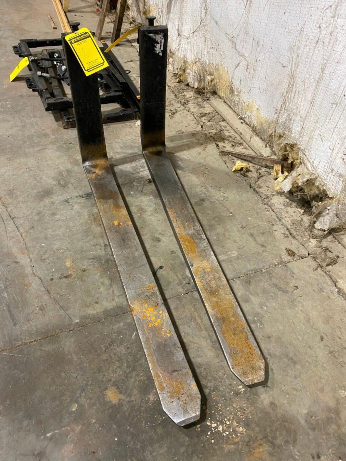 (2) 42” Class 2 Forklift Forks, Fits 16” Carriage