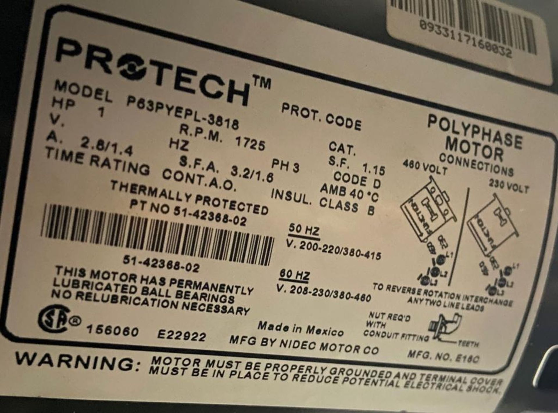 (3) Excess 7-1/2-Ton Upflow/Horizontal Fancoils, Volts: 380, Hertz: 50/60, Phase: 3, Refrigerant: R4 - Image 6 of 6