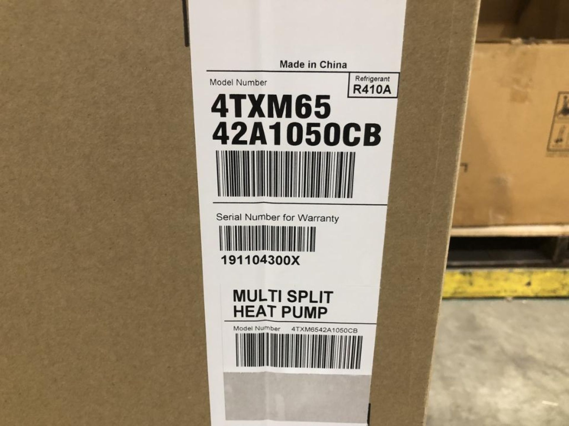 (1) Trane 42,000 Dual Zone Mini Split Heat Pump Set, Volts: 208-230, Hertz: 60, Phase: 1, Seer: 16, - Image 7 of 9