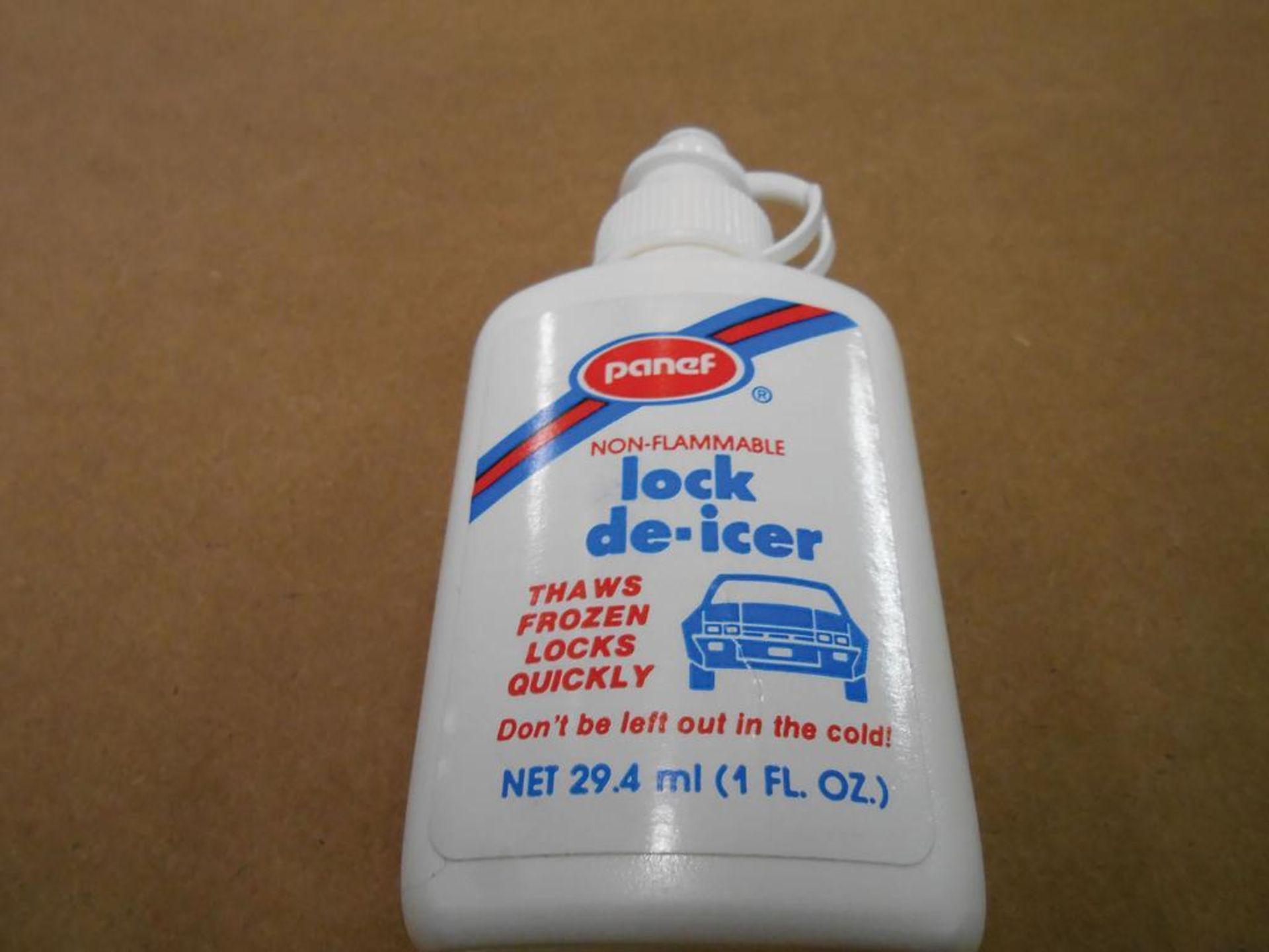 (864) Units of Panef 1oz Lock De-Icer Thaws Frozen Lock Quickly, Model LD-24, Weight: 1.6 Oz, Dims: