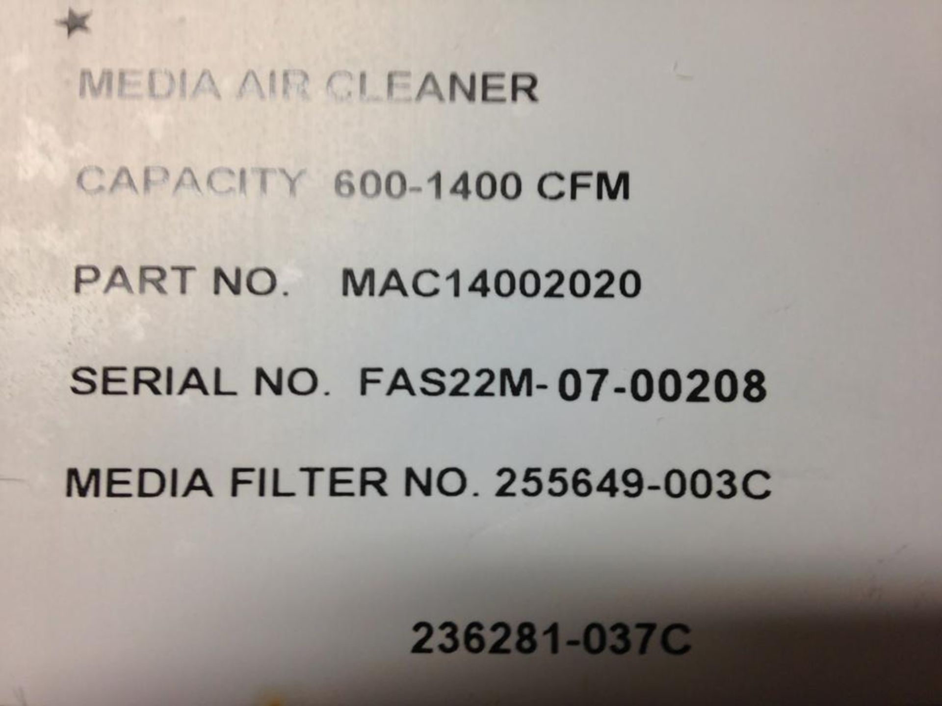 (20) Fast Duct Mount Media Air Cleaners, Model MAC14002020, CFM: 600-1400, Merv: 8, Dims: 20 7/8"H x - Image 4 of 6