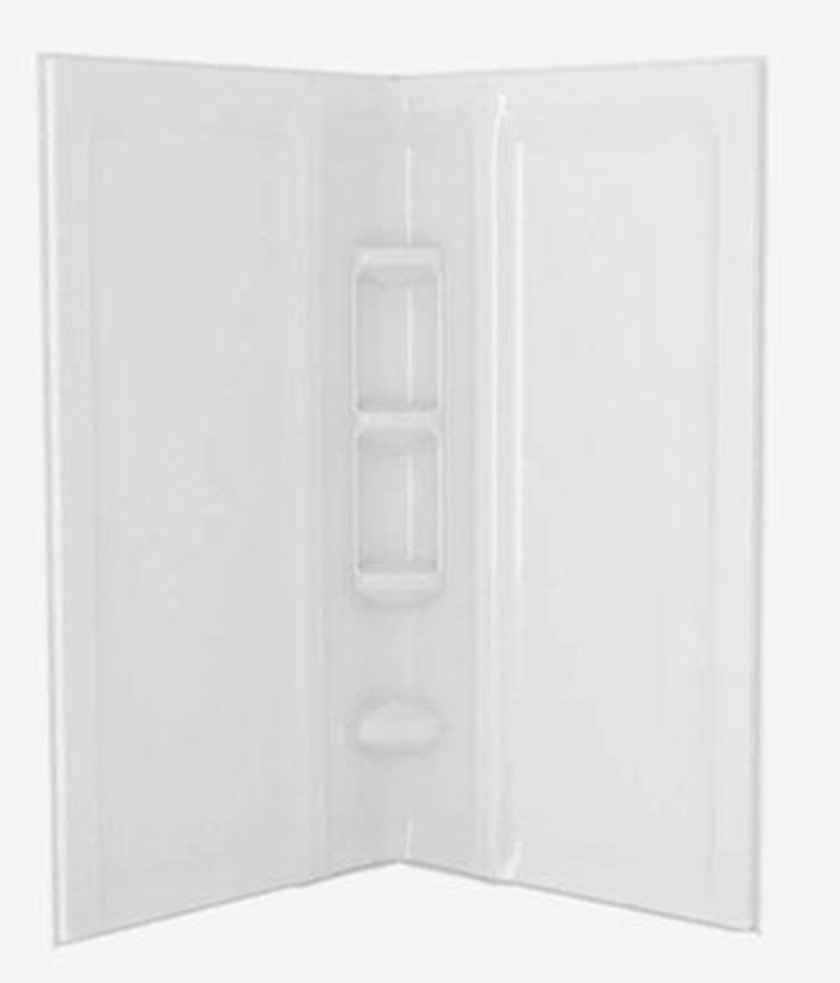 (3) American Standard "Axis" 42" x 73.5" 3 Piece Shower Wall Sets, Model 4242CW.020, Polystyrene wit