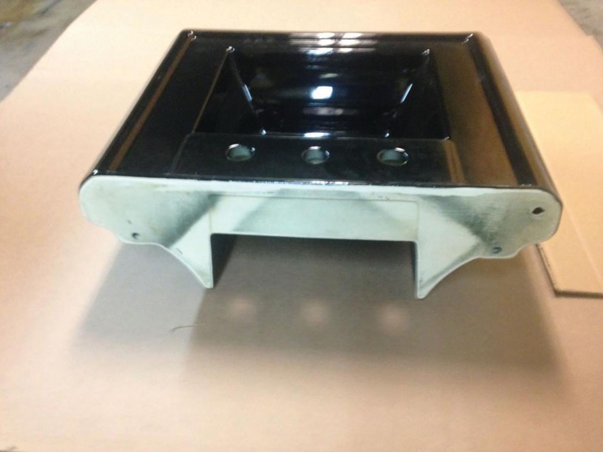 (6) American Standard "Town Square" Pedestal Sinks, Model 0790.008.178, Color: Black, Dims: 8 1/2"H - Image 3 of 7