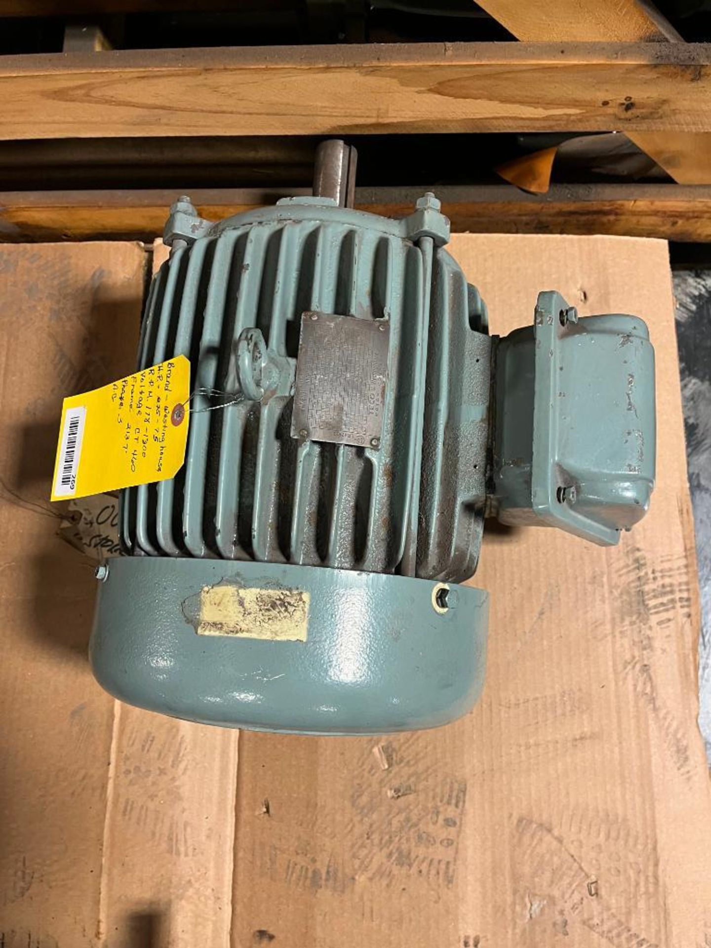 Westinghouse Electric Motor, 0.75-7.5 HP, 178-1800 RPM, 460 Volt, 213T Frame, 3-Phase, AC