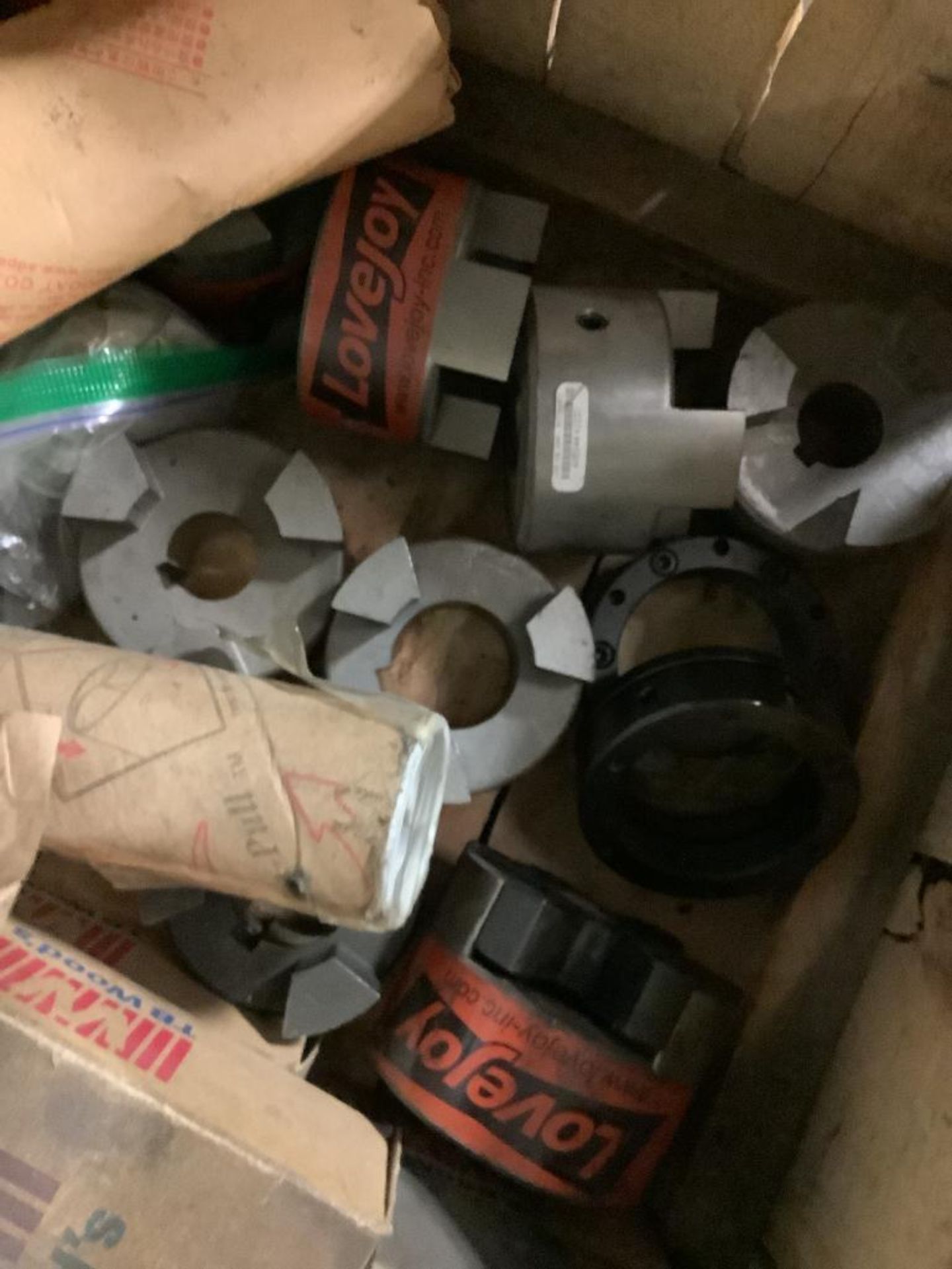 Crate of Assorted Items: Flanges, Gears, & Couplings - Image 2 of 4
