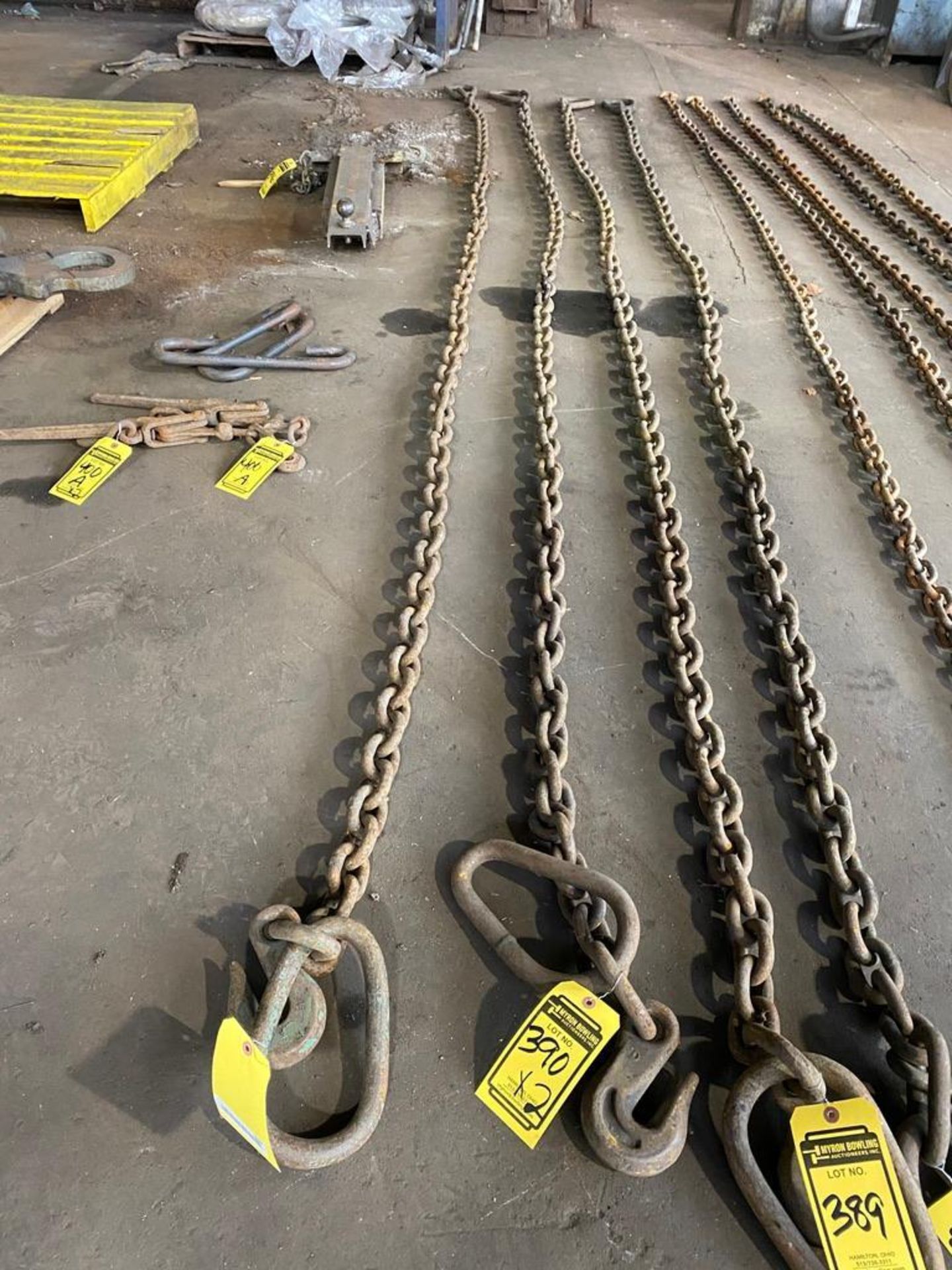 (2) 14' Chains w/ Rings & (1) Hook