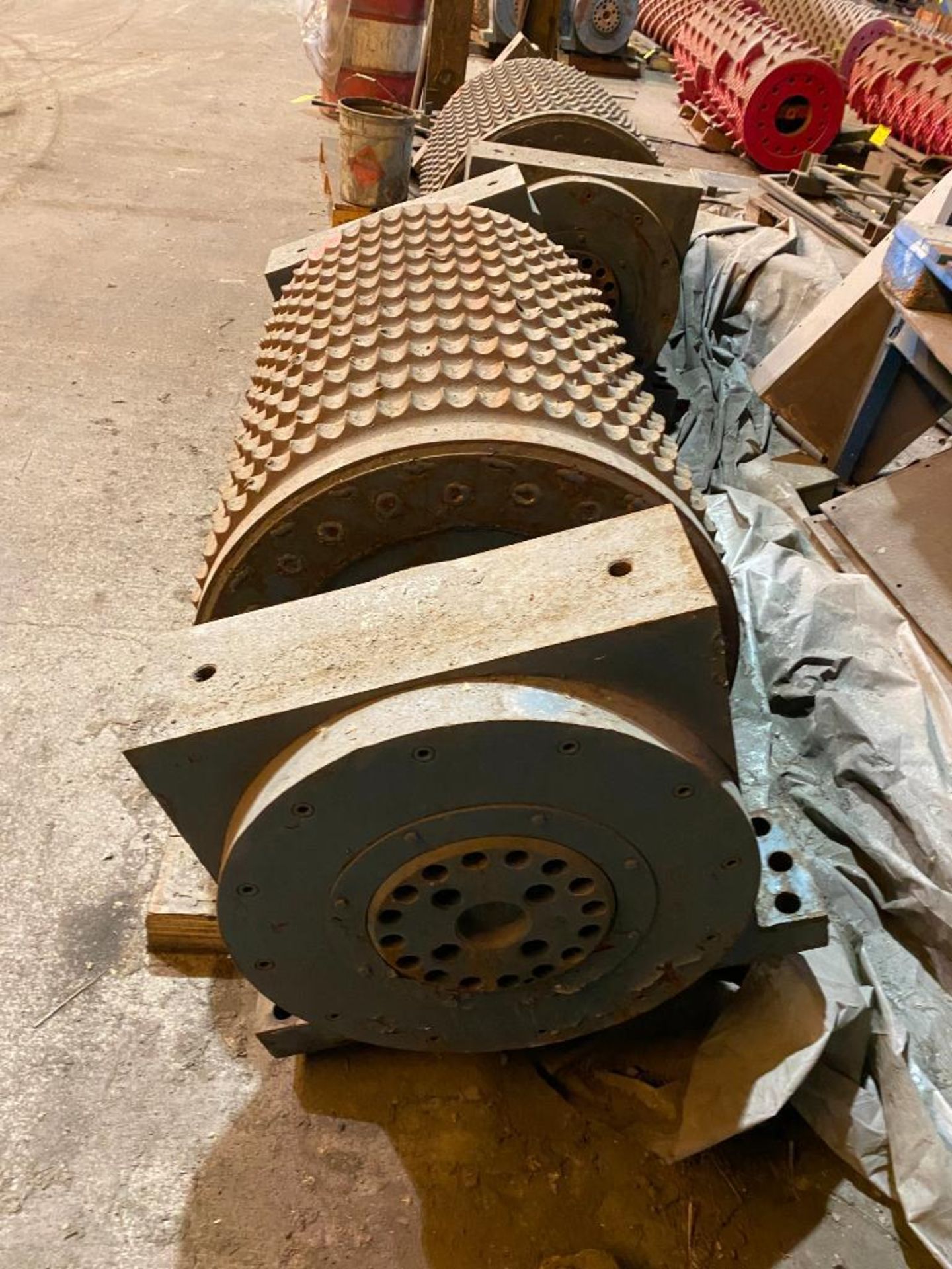 36" x 27" Crusher Roll w/ (2) Pillow Blocks - Image 2 of 2