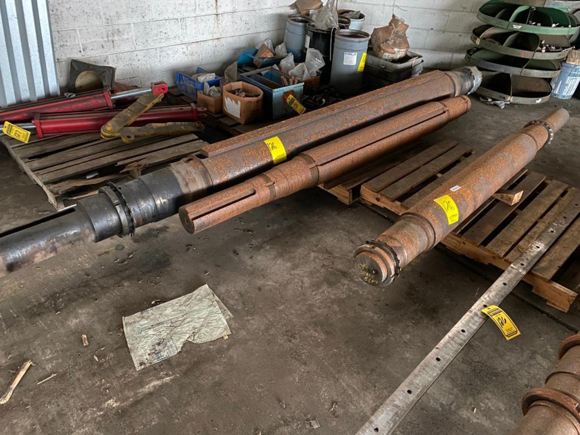 (3) Steel Shafts, 100"-153" Long