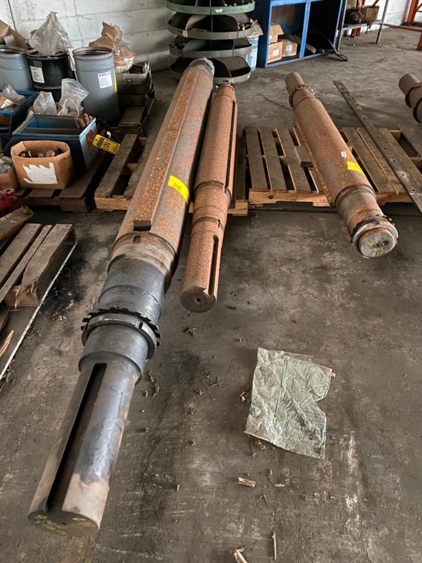 (3) Steel Shafts, 100"-153" Long - Image 2 of 2