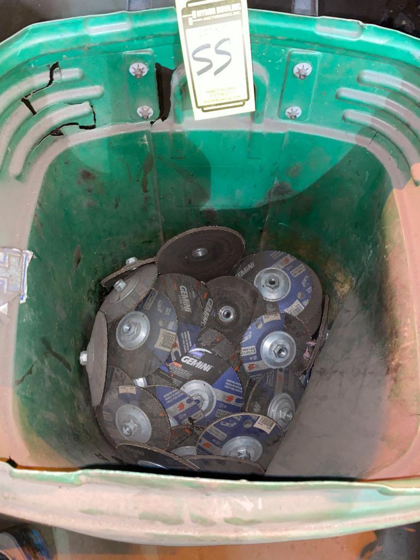 Cart, Large Quantity of Grinding Wheels, Hardware, & Welding Rod - Image 4 of 4