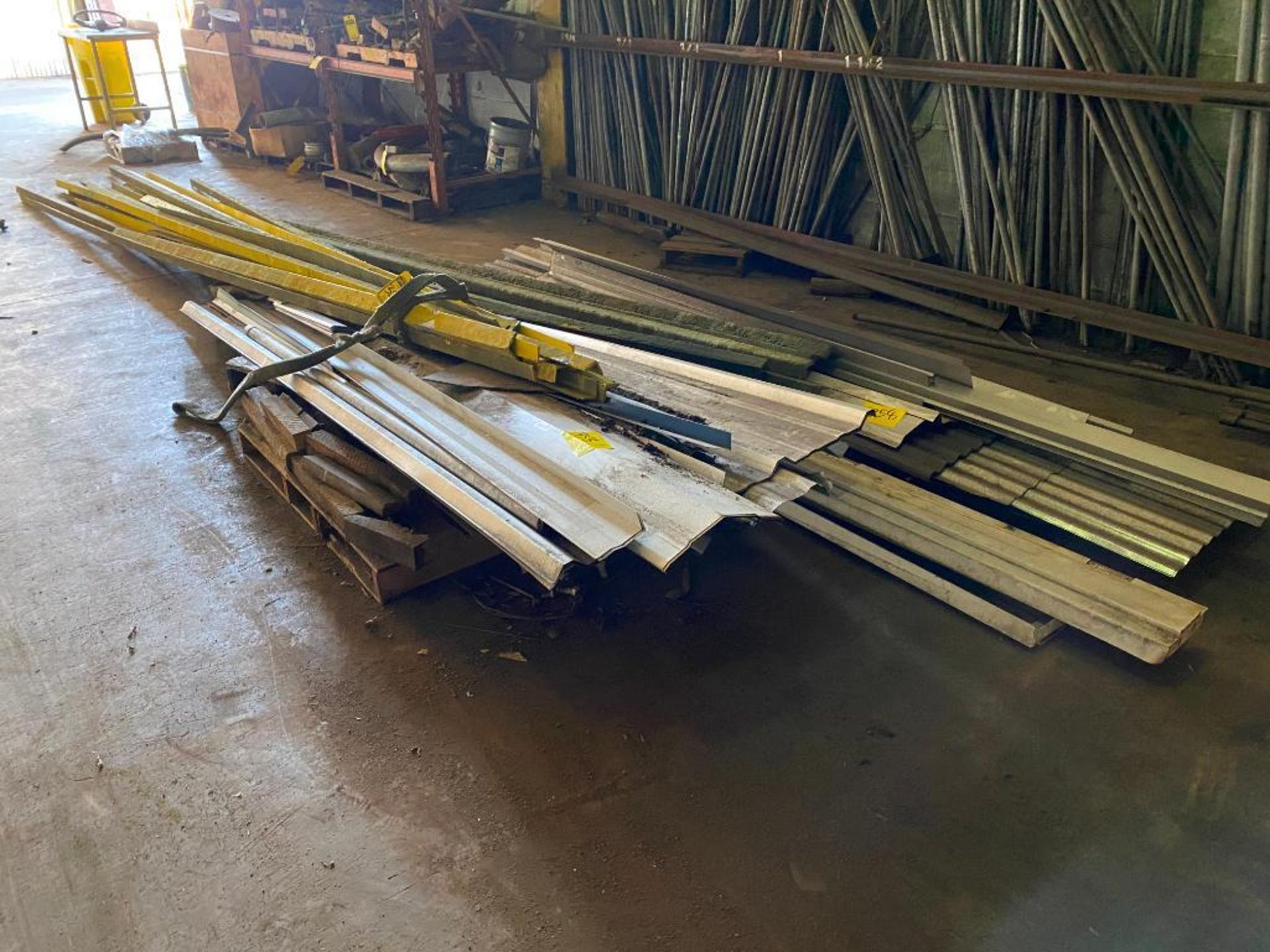 Lot Of Angle Iron, Up To 20', & Corrugated Steel