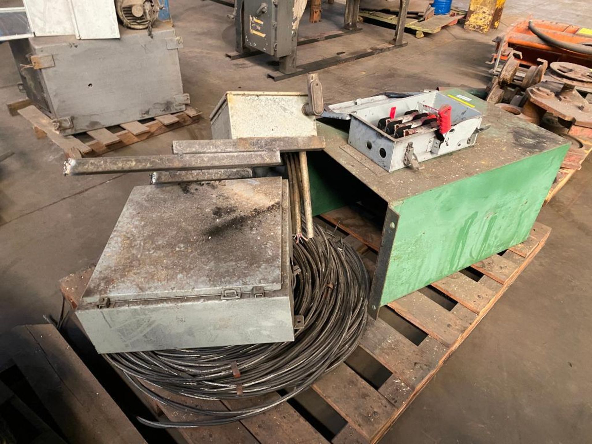 (4) Skids Of Assorted Steel, Trolleys, & Electrical Boxes - Image 4 of 4