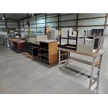 Filing Cabinets, Desks, Work Benches, Cabinets, & Misc.