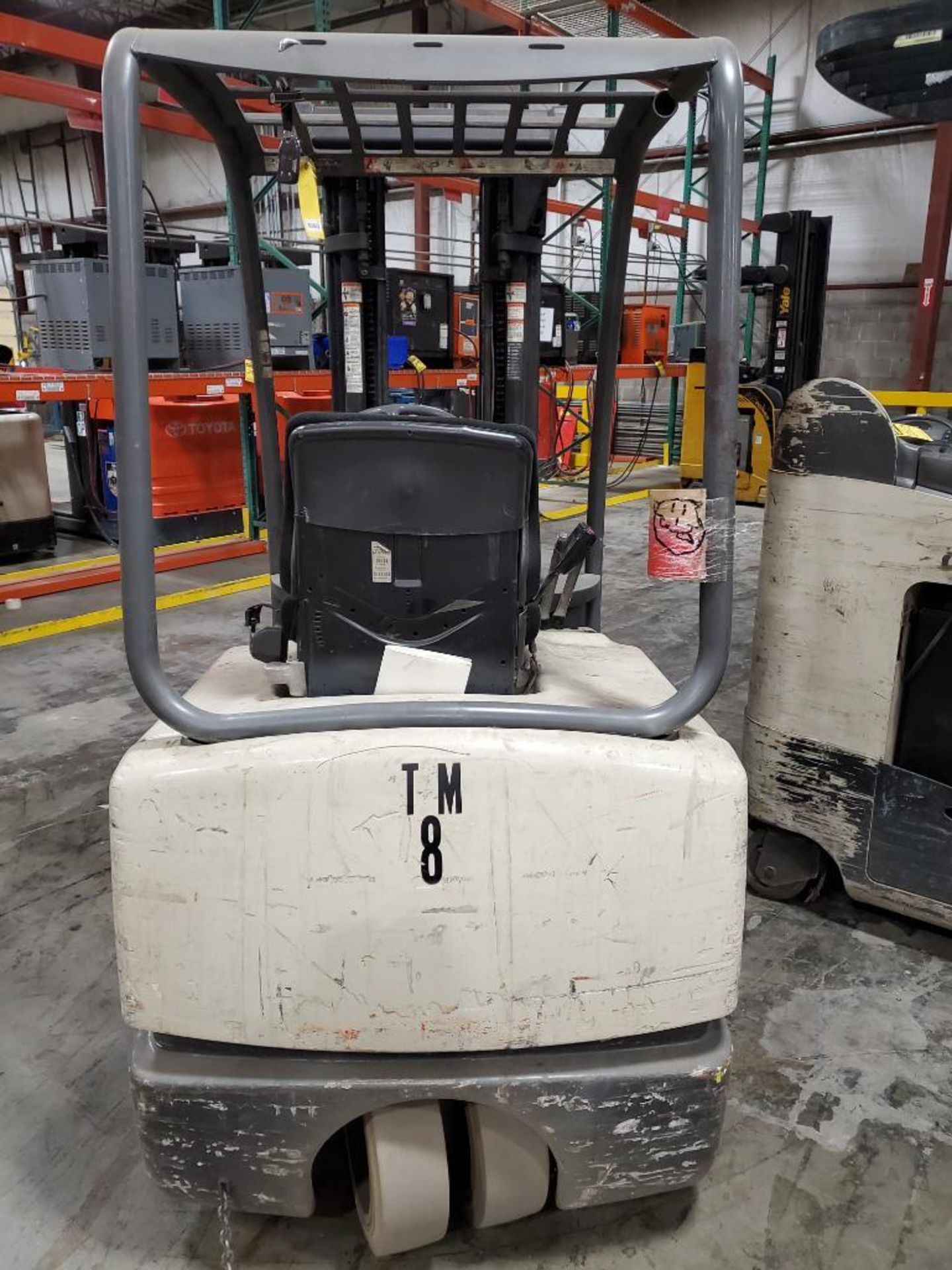 Crown SC4000 Series 3-Wheel Electric Forklift, Model SC4020-30TT190, S/N 9A143428, 3,000 LB. Capacit - Image 7 of 11