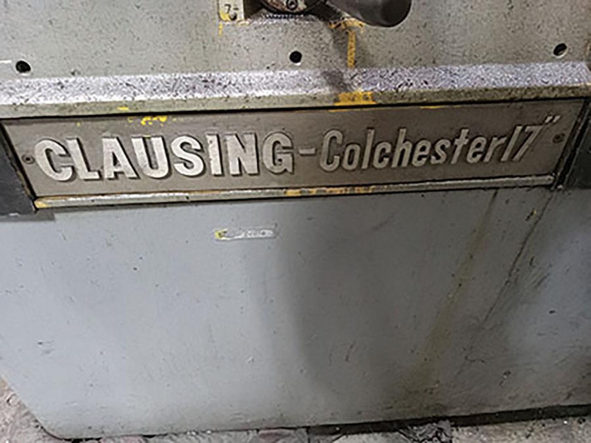 Clausing Colchester 17" Engine Lathe, 17" Swing x 80" Between Centers, 3-Jaw Chuck, 4-Jaw Chuck, Tap - Image 4 of 6