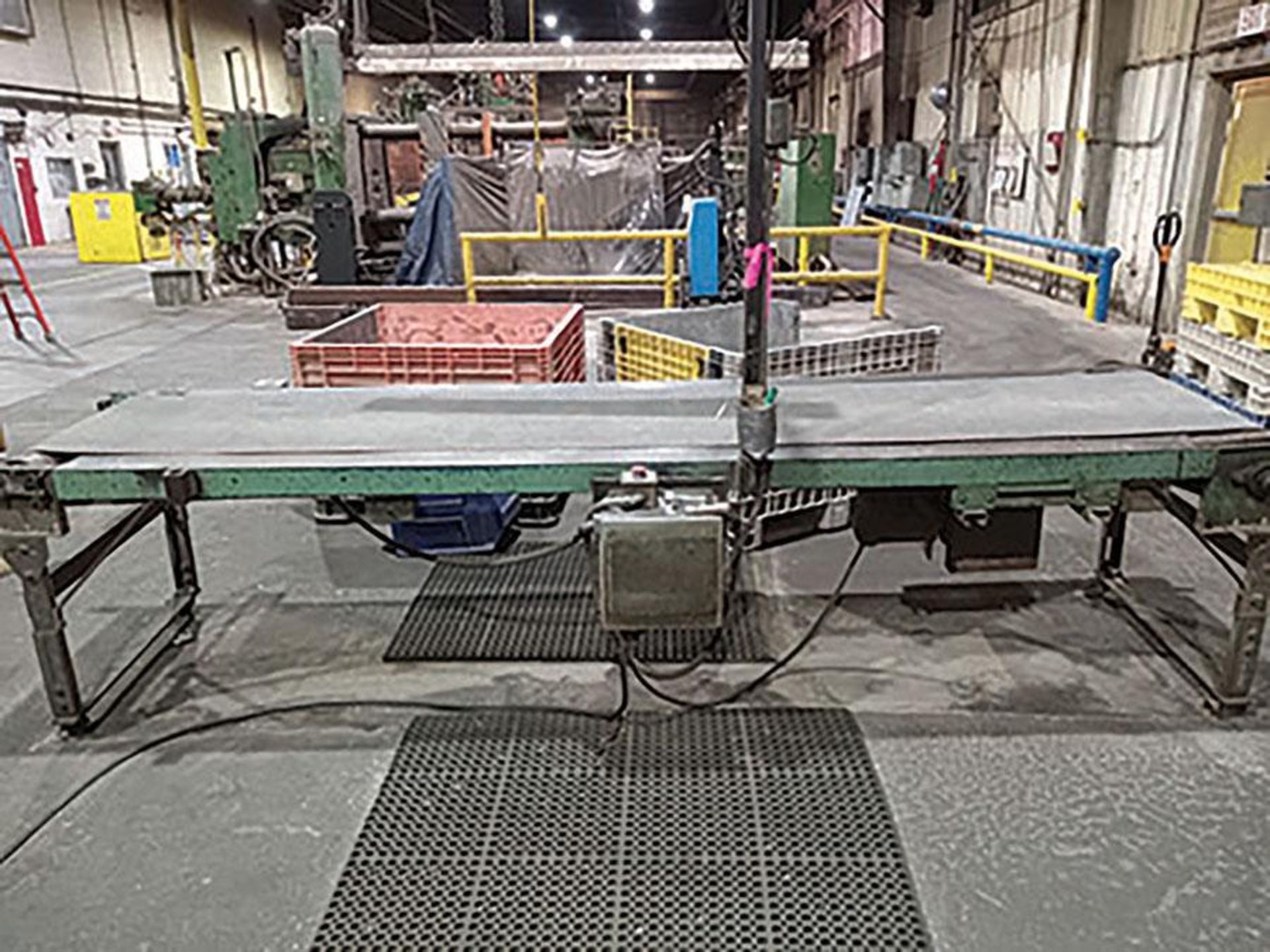 Belted Industrial Conveyor, 18" W x 142" L